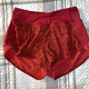 Outdoor Voices Red Athletic Shorts